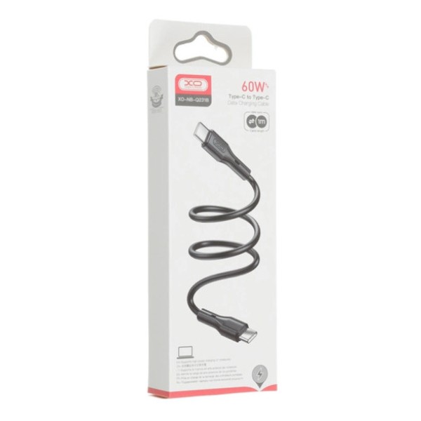 Фото - Кабель XO Type-C - Type-C  60 W  1m (NB-Q231B-BK)