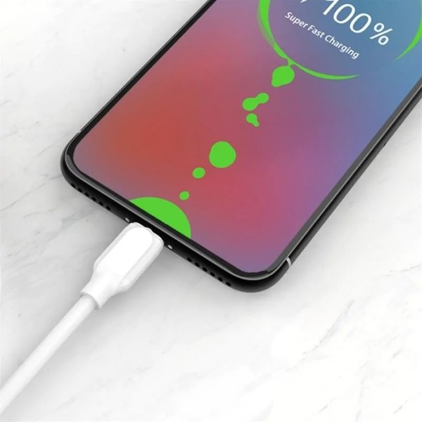 Фото - Кабель SkyDolphin S56T Super Fast TPE USB - Type C 1 м White (USB-000572)