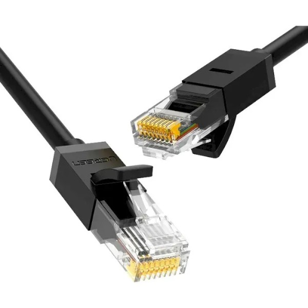 Фото - Кабель патч-корд UGREEN NW102 Cat 6 U/UTP Lan Flat Cable 5m Black (50176)