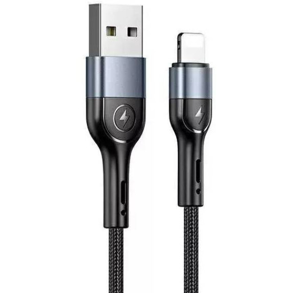 Фото - Кабель Usams USB Type-A - Lightning 2A 1m Black (SJ448USBSG01) Фото - Кабель Usams USB Type-A - Lightning 2A 1m Black (SJ448USBSG01)