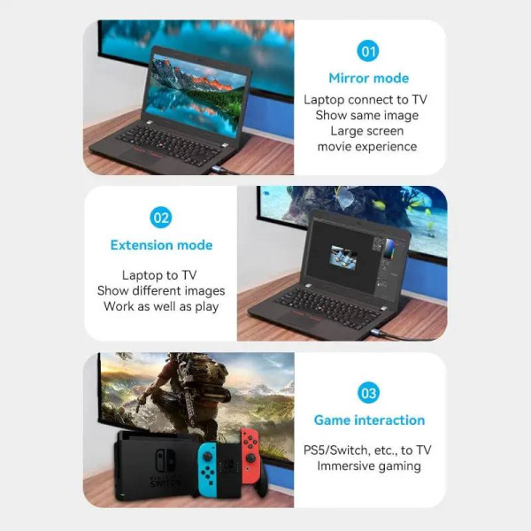 Фото - Кабель HDMI Vention HDMI - HDMI V 2.0 (M/M) 3 м Blue (ALHSI)