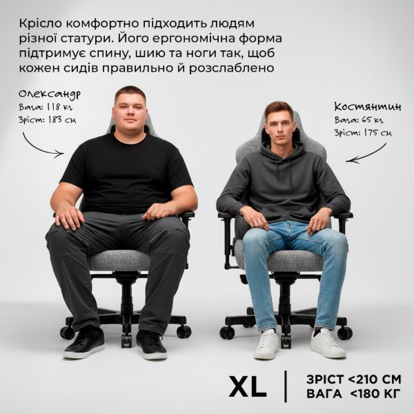 Фото - Крісло для геймерів Anda Seat Kaiser 3E XL Orange Fabric (AD23YC-XL-09-O-CF-O01)