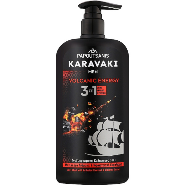 Фото - Гель для душа Karavaki Men Vulcanic Enegy 550 мл (KMSGVE550) Фото - Гель для душа Karavaki Men Vulcanic Enegy 550 мл (KMSGVE550)