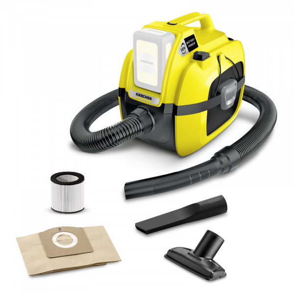Фото - Пылесос для сухой уборки без мешка Karcher WD 1 Compact Battery (1.198-300.0)