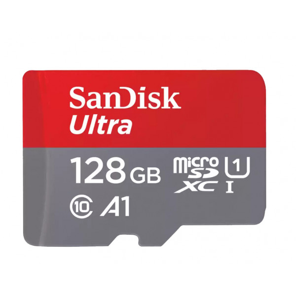 Фото - Карта пам'яті SanDisk Ultra microSDXC 128GB + SD Adapter (SDSQUAB-128G-GN6MA)