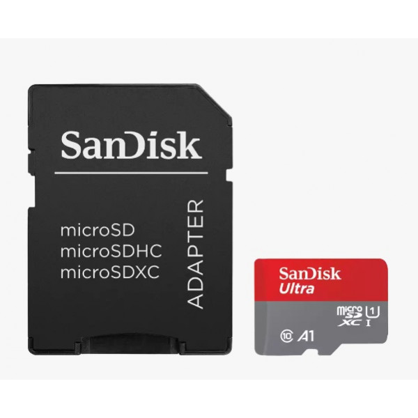 Фото - Карта пам'яті SanDisk Ultra microSDXC 128GB + SD Adapter (SDSQUAB-128G-GN6MA)