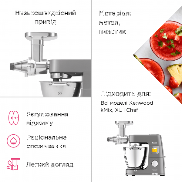 Фото - Насадка-пресс для томатов и ягод Kenwood AT/KAX644