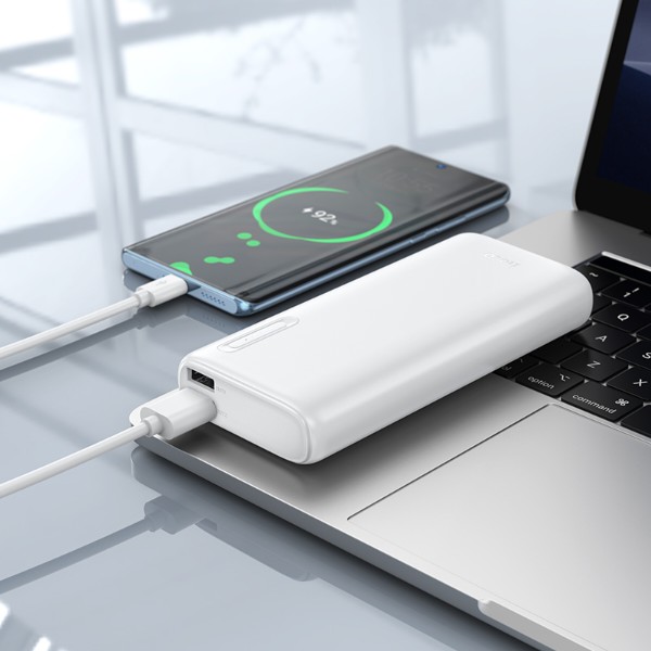 Фото - Батарея мобильная HOCO J158A Runner с LED-индикацией заряда 10000 mAh White (715659)
