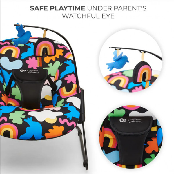 Фото - Крісло-шезлонг Kinderkraft Calmee Happy Shapes (KBCALM00HAP0000)