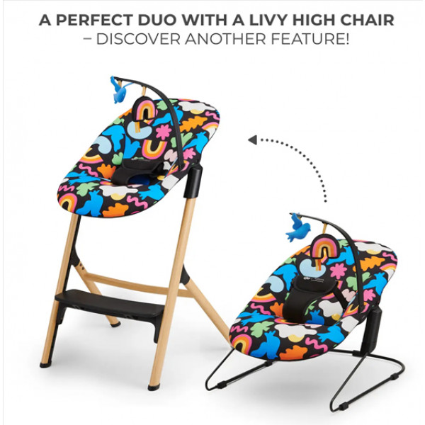 Фото - Крісло-шезлонг Kinderkraft Calmee Happy Shapes (KBCALM00HAP0000)