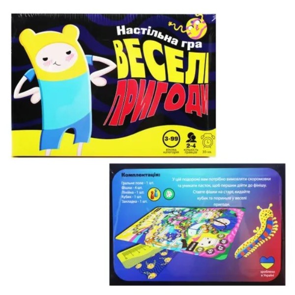 Фото - Настольная игра (3-4 года) Strateg "Веселые приключения", укр (30244)
