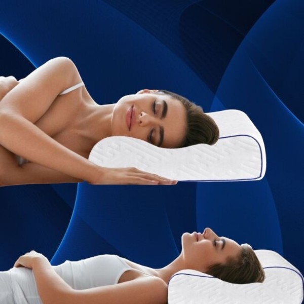 Фото - Подушка ортопедическая IDEIA NeckWave 60х40х11/9 см с эффектом памяти (8-35861)