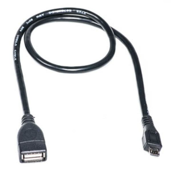 Фото - Кабель PowerPlant OTG USB 2.0 AF - Micro 0.5m (KD00AS1233)