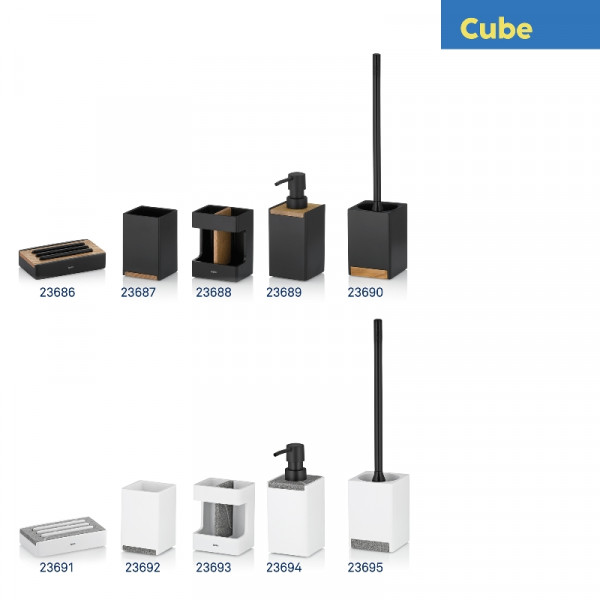 Фото - Органайзер для ванної кімнати Kela Cube 8.5х6.5х11.5 см (23693)