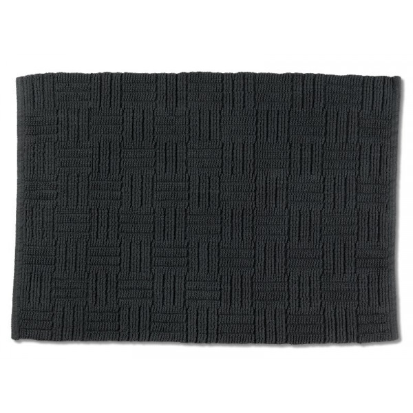 Фото - Килимок для ванної кімнати Kela Leana 100х60х0.5 см гранітно-сірий (23517)