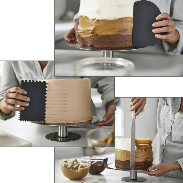 Фото - Комплект техніки Kenwood Кухонна машина і комбайн + Кухарський набір приладдя Kenwood KCL 95.004 SI + Кондитерський набір KWSD100