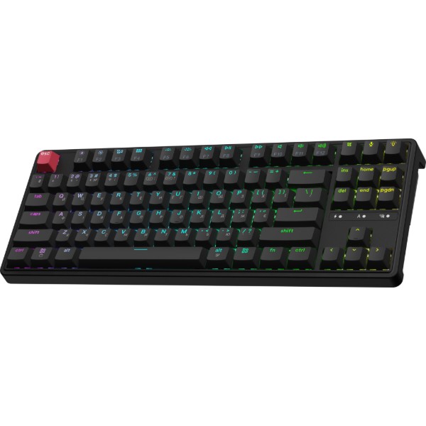 Фото - Клавиатура беспроводная Keychron C3 Max Super Red Switch Black RGB (C3M-H1-UA)