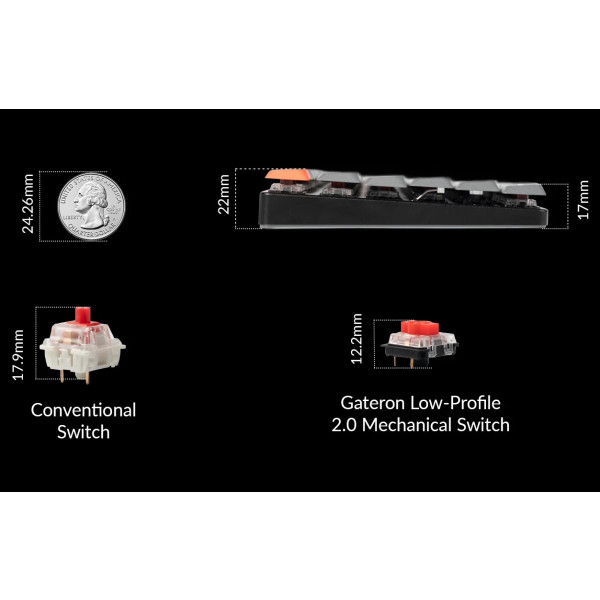 Фото - Клавіатура бездротова Keychron K5 Max 104Key Gateron MX 2.0 Red WL/BT/USB-A (K5M-B1-UA)