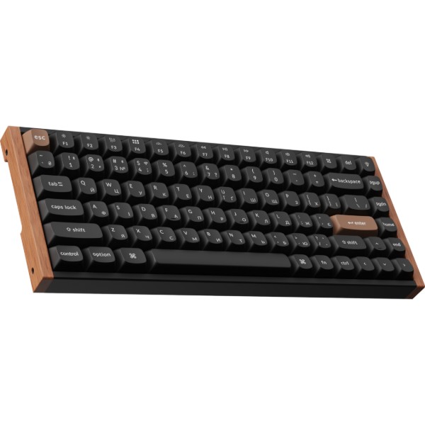Фото - Клавиатура беспроводная Keychron K2HE 81Key, Gateron Double-Rail Magnetic Nebula, WL/BT/USB-A Black (K2H-F1-UA)