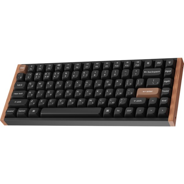 Фото - Клавиатура беспроводная Keychron K2HE 81Key, Gateron Double-Rail Magnetic Nebula, WL/BT/USB-A Black (K2H-F1-UA)