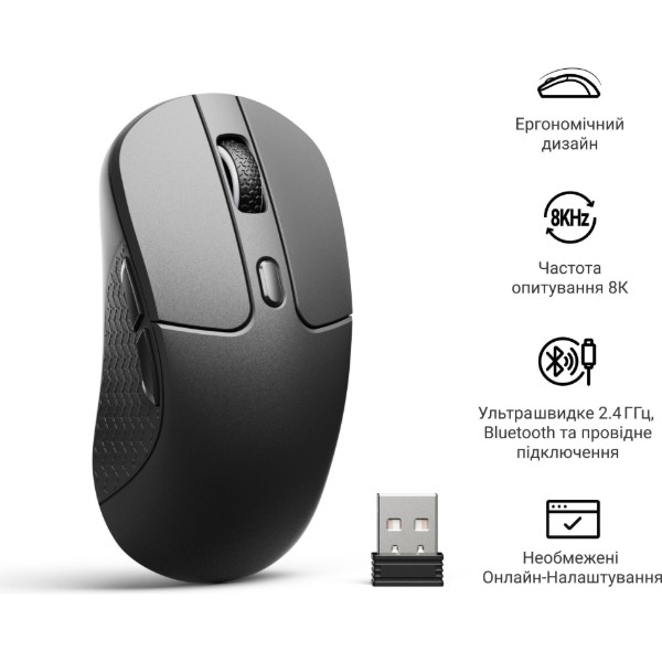Фото - Мышь беспроводная Keychron M3-A23 Black (M3-A23)