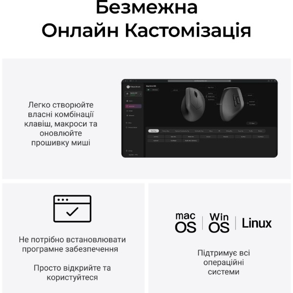 Фото - Миша бездротова Keychron M5-A23 Black (M5-A23)