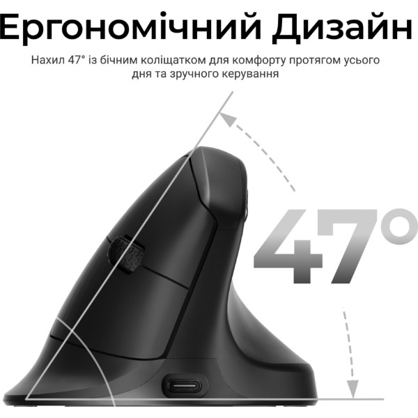 Фото - Миша бездротова Keychron M5-A23 Black (M5-A23)
