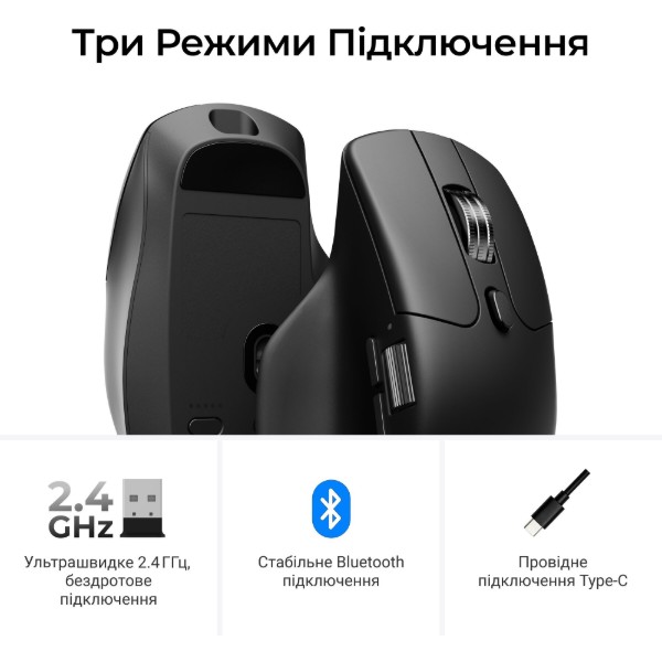 Фото - Мышь беспроводная Keychron M6S-A72 Black (M6S-A72)