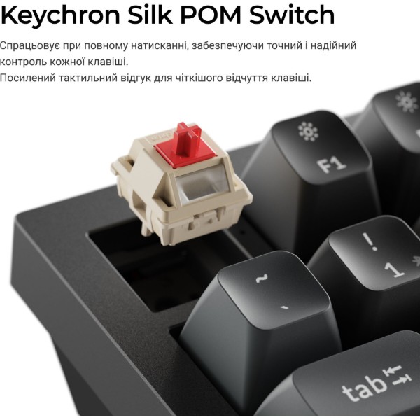 Фото - Клавиатура беспроводная Keychron Q6 Ultra Red Switch Black RGB (Q6U-M1-UA)