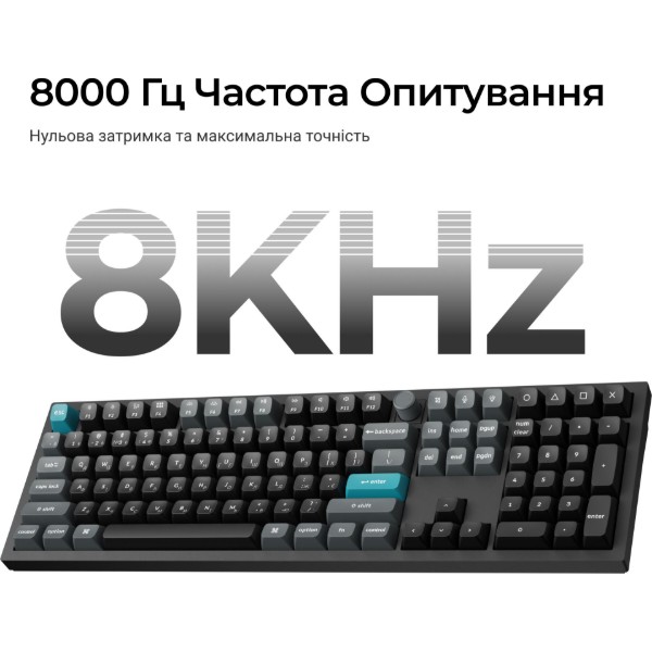 Фото - Клавиатура беспроводная Keychron Q6 Ultra Red Switch Black RGB (Q6U-M1-UA)
