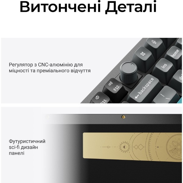 Фото - Клавиатура беспроводная Keychron Q6 Ultra Red Switch Black RGB (Q6U-M1-UA)