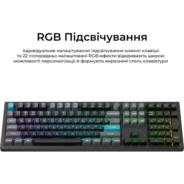 Фото - Клавиатура беспроводная Keychron Q6 Ultra Red Switch Black RGB (Q6U-M1-UA)
