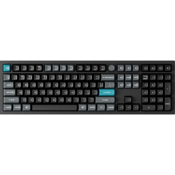 Фото - Клавиатура беспроводная Keychron Q6 Ultra Red Switch Black RGB (Q6U-M1-UA)