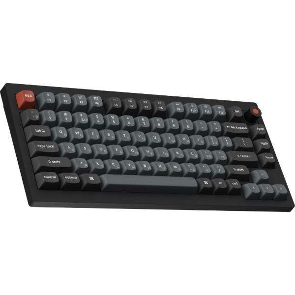 Фото - Клавиатура проводная Keychron V1 8K Super Red Switch Black RGB (V1W-D1-UA)