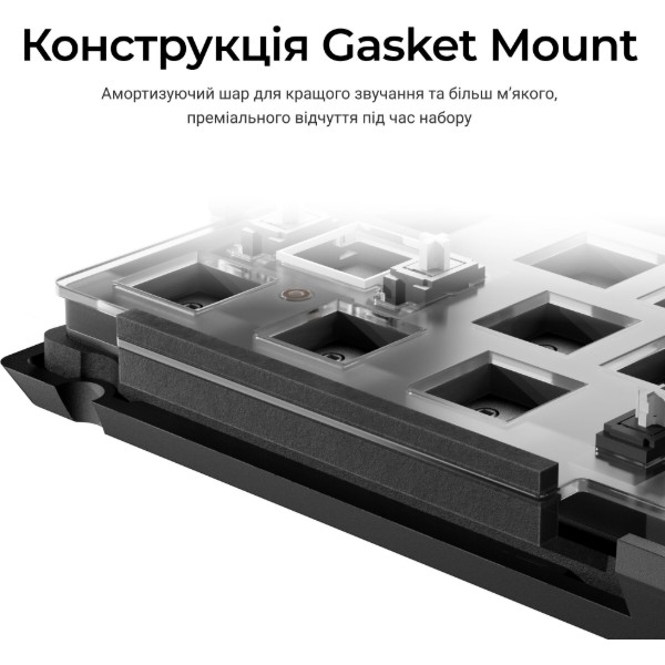Фото - Клавиатура проводная Keychron V1 8K Super Red Switch Black RGB (V1W-D1-UA)