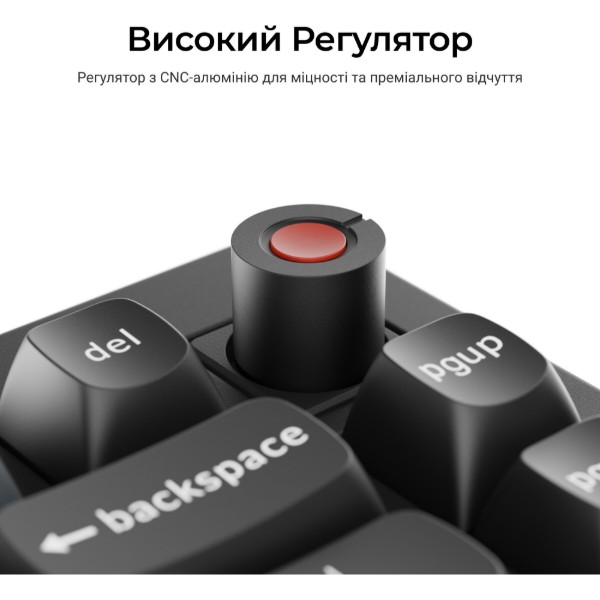 Фото - Клавиатура проводная Keychron V1 8K Super Red Switch Black RGB (V1W-D1-UA)