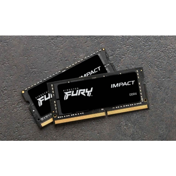 Фото - Память DDR Kingston DDR4 32GB KIT 3200 FURY Impact (KF432S20IBK2/32)