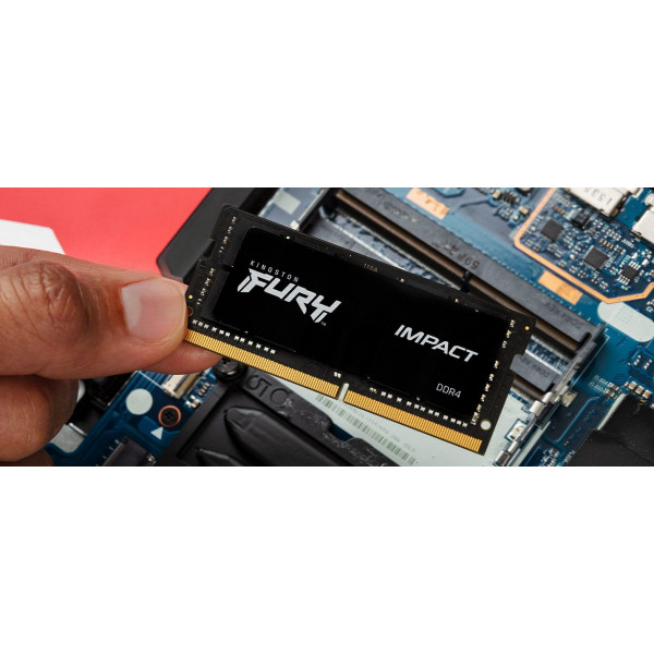 Фото - Память DDR Kingston DDR4 32GB KIT 3200 FURY Impact (KF432S20IBK2/32)