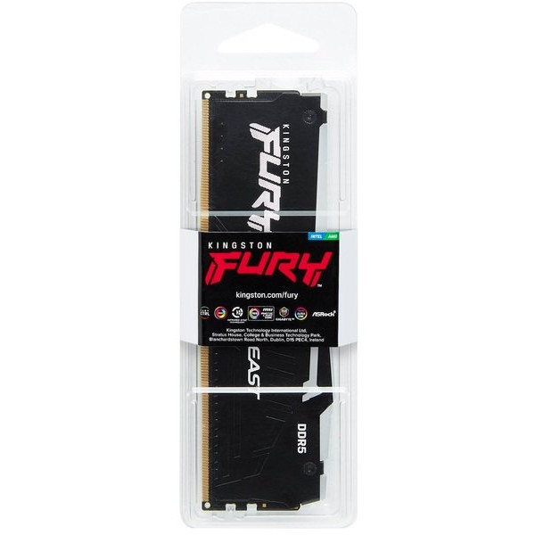 Фото - Память DDR Kingston DDR5 16GB/5200 Beast Black RGB (KF552C40BBA-16)
