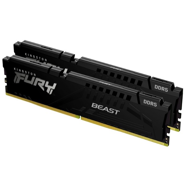 Фото - Память DDR Kingston DDR5 64GB KIT (32GBx2) 5600 FURY Beast (KF556C40BB2K2-64)