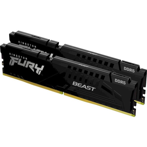 Фото - Пам'ять DDR Kingston Fury Beast DDR5-5600 64GB (2x32GB) CL40-40-40 1,25V XMP (KF556C40BBK2-64) Фото - Пам'ять DDR Kingston Fury Beast DDR5-5600 64GB (2x32GB) CL40-40-40 1,25V XMP (KF556C40BBK2-64)