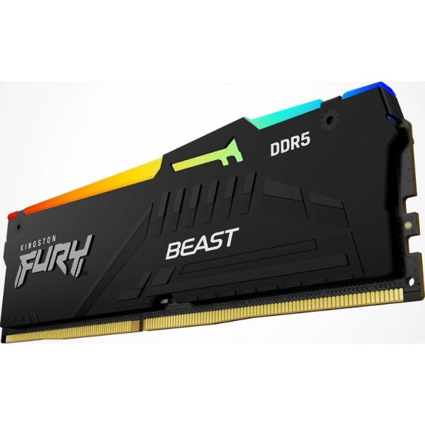 Фото - Память DDR Kingston DDR5 2x16GB/6000 Fury Beast RGB (KF560C30BBAK2-32)