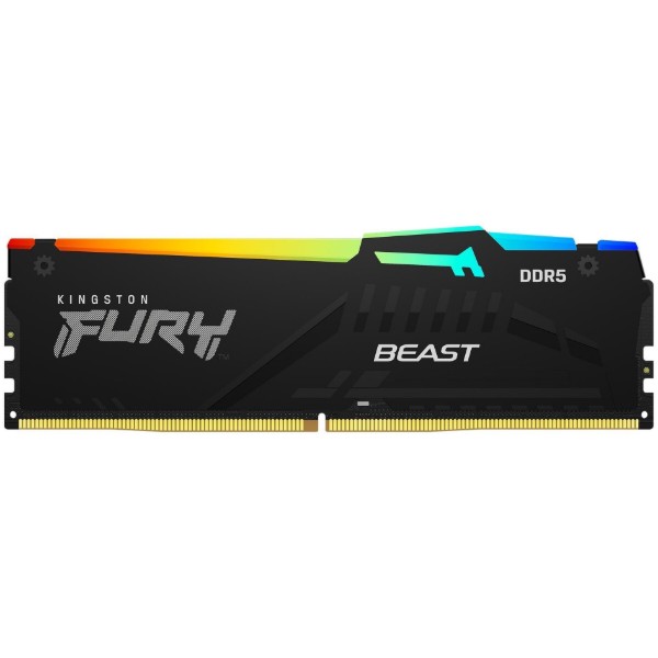 Фото - Память DDR Kingston DDR5 2x16GB/6000 Fury Beast RGB (KF560C30BBAK2-32)