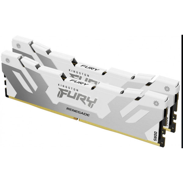 Фото - Память DDR Kingston Fury Renegade Silver/White DDR5-6400 64GB (2x32GB) CL32-39-39 1.4V XMP (KF564C32RWK2-64)
