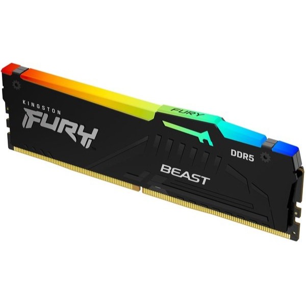Фото - Память DDR Kingston DDR5 16GB/5600 Beast Black RGB (KF556C40BBA-16)