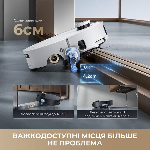 Фото - Робот-пилосос миючий Dreame Aqua 10 Roller Black (RLH31CE-BL)