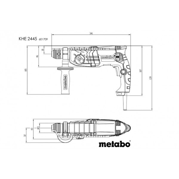 Фото - Перфоратор Metabo KHE 2445 (601709500)