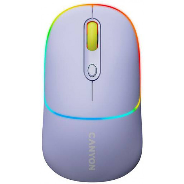 Фото - Миша бездротова Canyon MW-22 Dual Band RGB Wireless Mountain Lavender (CNS-CMSW22ML)