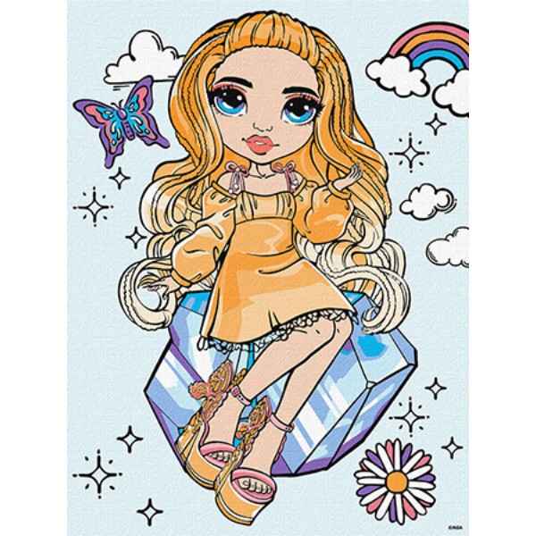 Фото - Картина за номерами Ideyka Rainbow High Poppy Rowan 30х40 см (KHO1245)