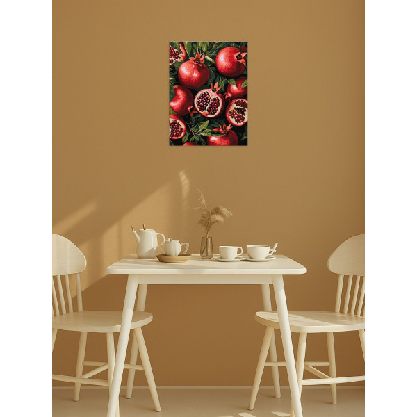 Фото - Картина за номерами Ideyka Гранат у розрізі 30х40 см (KHO5731)